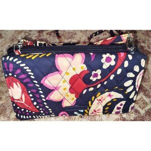 Vera Bradley RFID Protection Painted Paisley Crossbody/Wallet/Wristlet